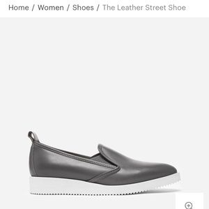 Everlane leather street shoe in grey